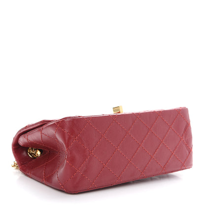 Chanel Aged Calfskin Quilted 2.55 Reissue Mini Flap Red 4 of 9