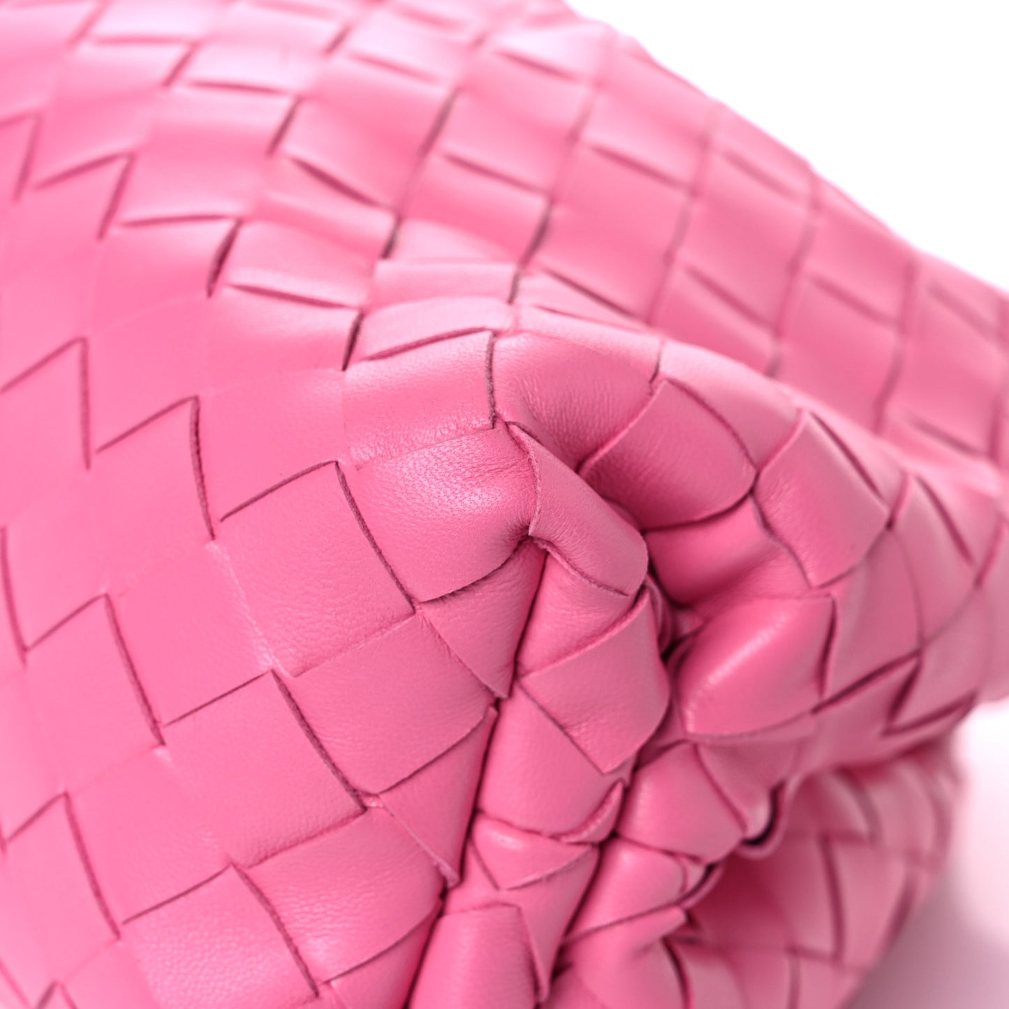 Nappa Maxi Intrecciato The Pouch Oversized Clutch Pink