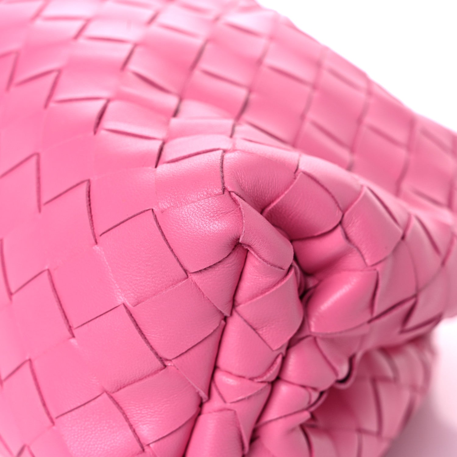 Bottega Veneta Nappa Maxi Intrecciato The Pouch Oversized Clutch Pink 11 of 15
