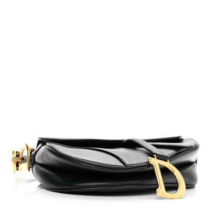 Christian Dior Calfskin Saddle Bag Black 4 of 12