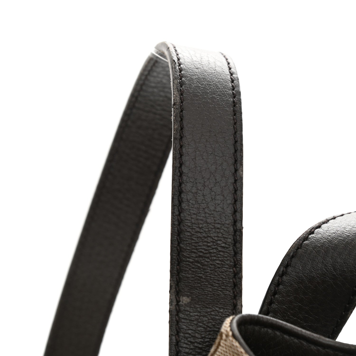 Gucci Monogram Dollar Calfskin O Drawstring Backpack Beige Ebony Testa di Moro Dark Chocolate 11 of 12