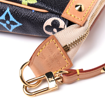 Louis Vuitton Monogram Multicolor Pochette Accessories Black 9 of 9