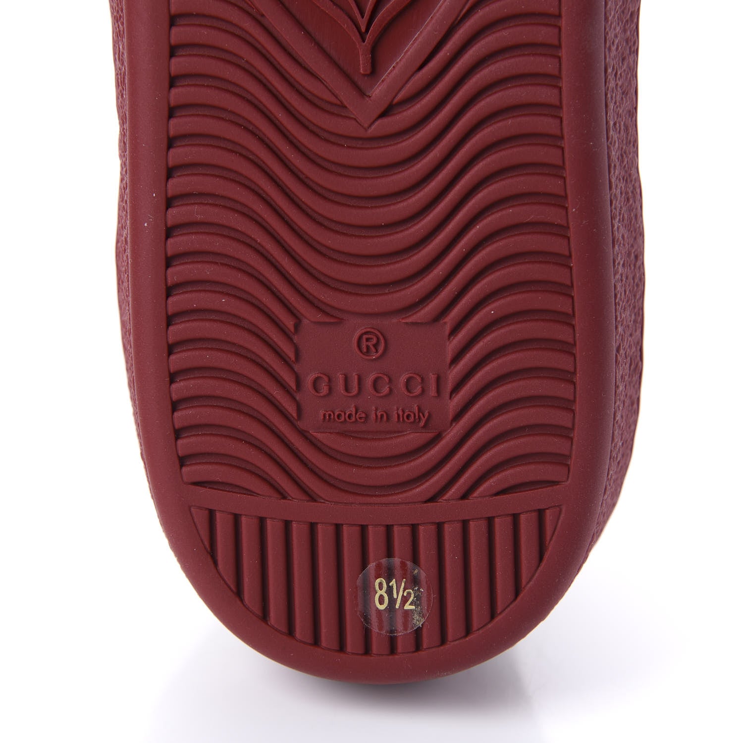 Gucci GG Supreme Monogram Ayers Mens New Ace Low-Top Sneaker 8.5 Beige Red 9 of 10