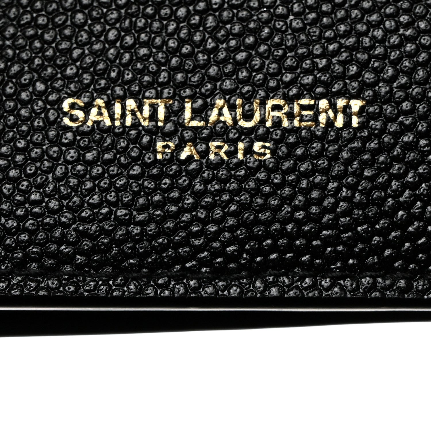 Saint Laurent Grain De Poudre Monogram Bi-Fold Wallet Black 7 of 9
