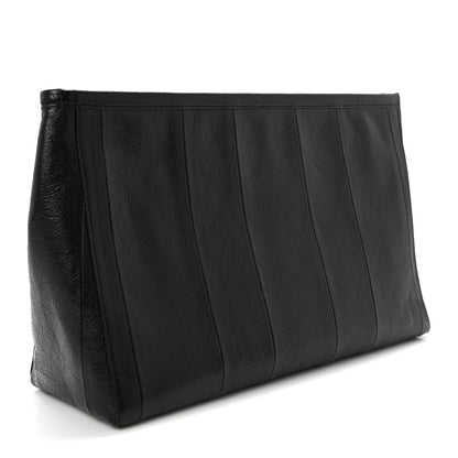 Balenciaga Agneau Arena Large Barbes Z Pouch with Handle Black 3 of 7