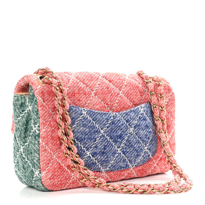 Chanel Jersey Quilted Medium Fabrics and Co Flap Multicolor 2 of 11