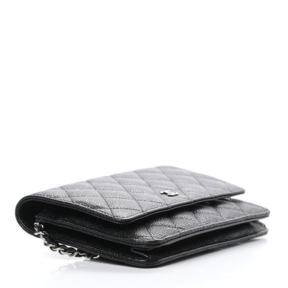 Chanel Caviar Quilted Wallet On Chain WOC Black 4 of 12