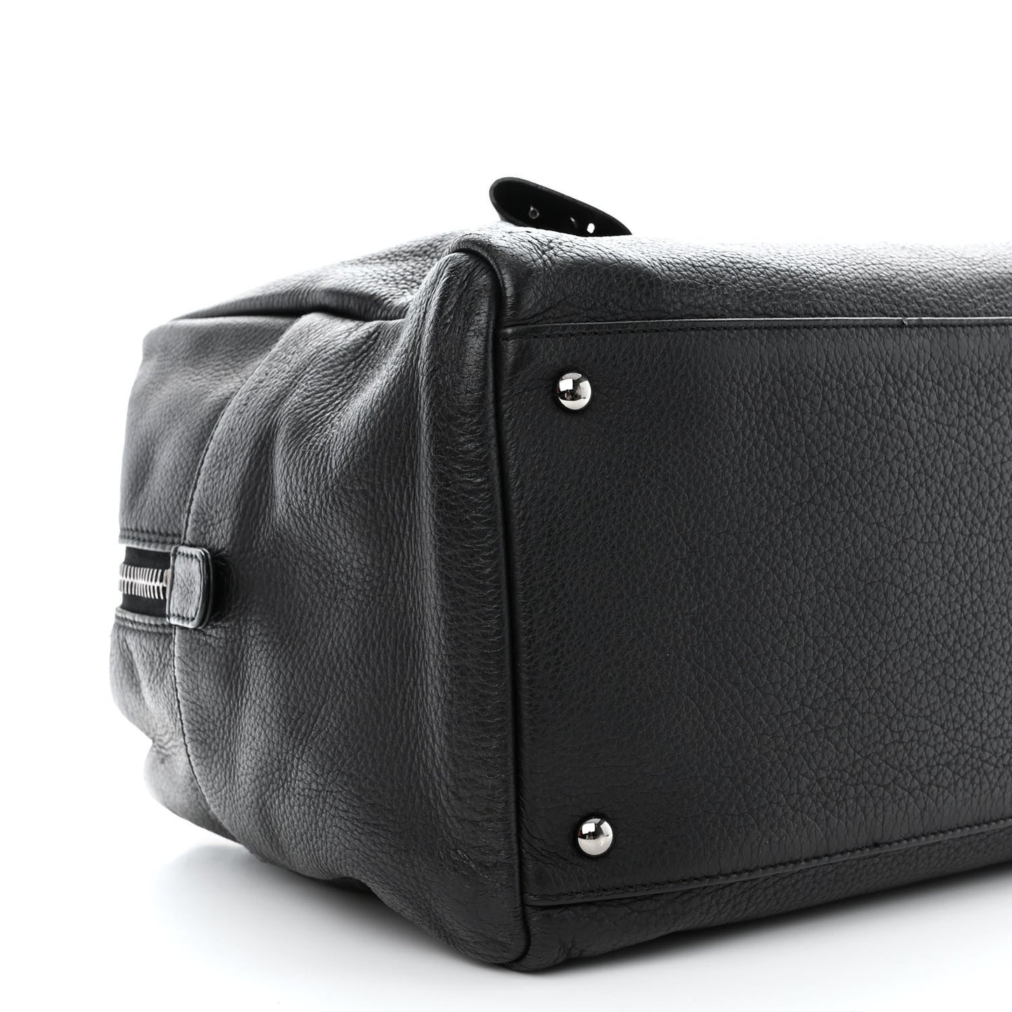 Deerskin Luxe Ligne Large Bowler Black
