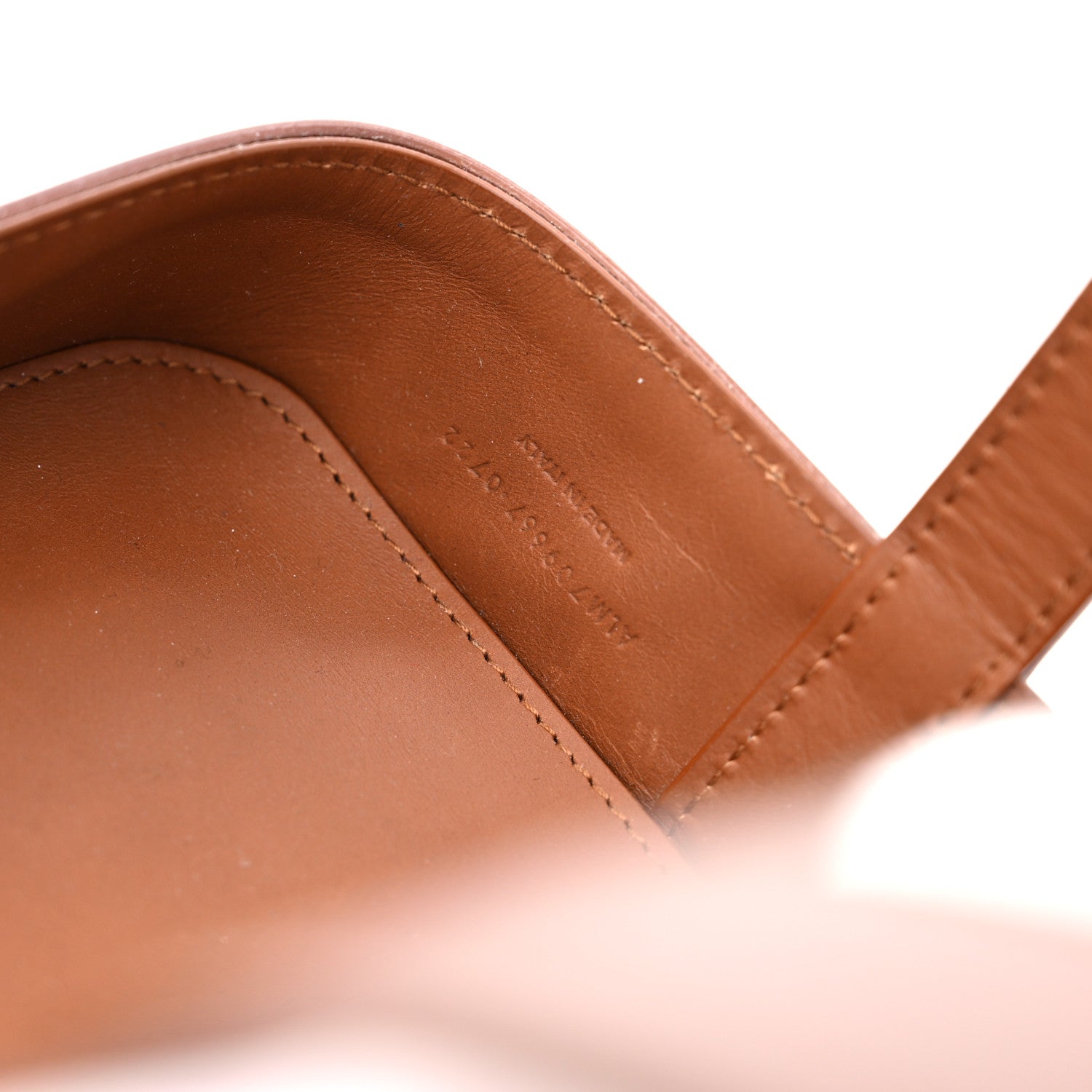 Saint Laurent Calfskin Vinyl Cabas Tote Brown 12 of 18