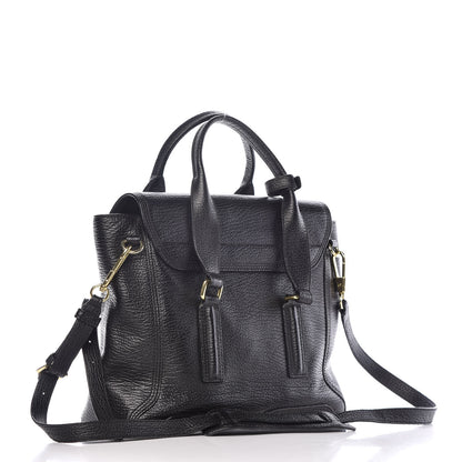 3.1 Phillip Lim 3.1 Textured Calfskin Medium Pashli Satchel Black 4 of 12