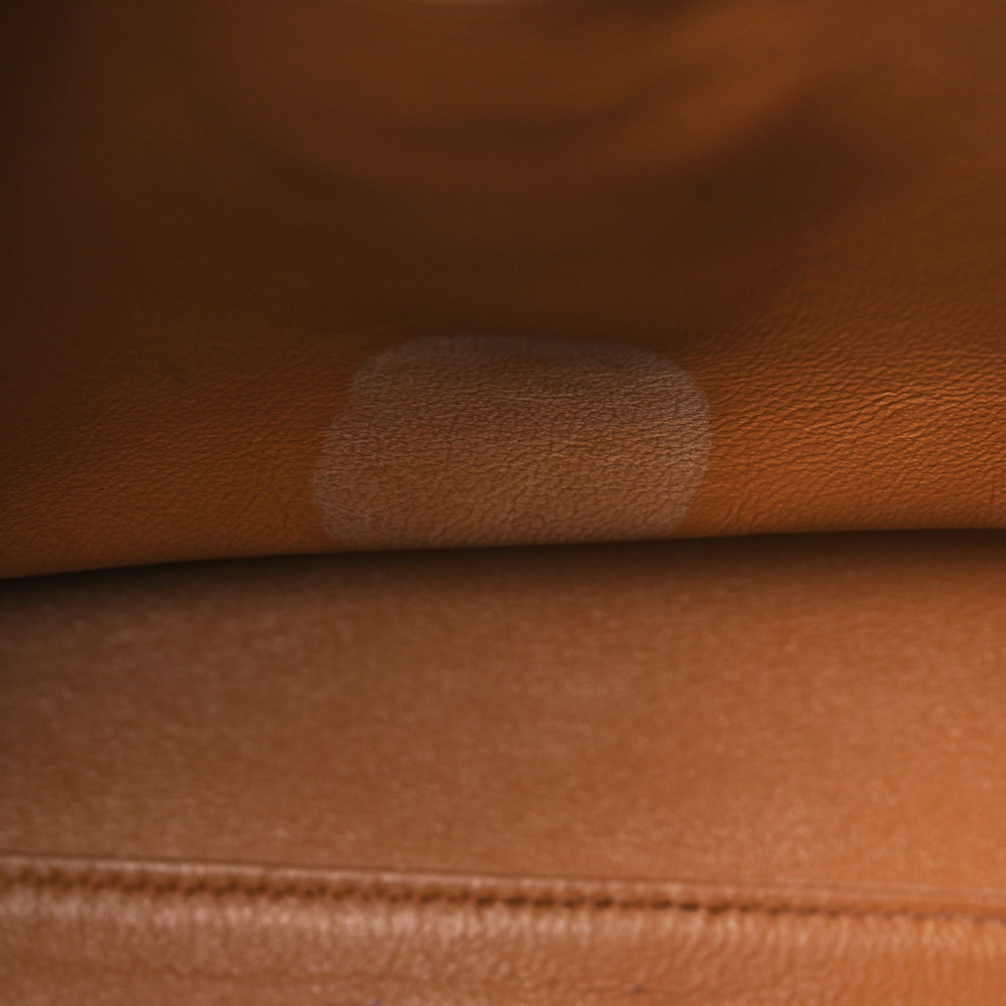 Grained Calfskin Sofia Satchel Brown