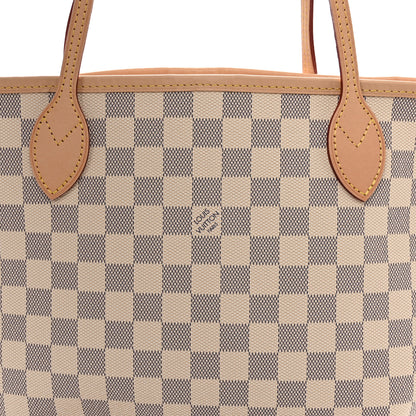 Louis Vuitton Damier Azur Neo Neverfull MM Rose Ballerine 9 of 12