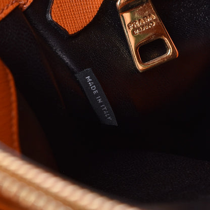 Prada Saffiano Soft Tote Papaya 8 of 19