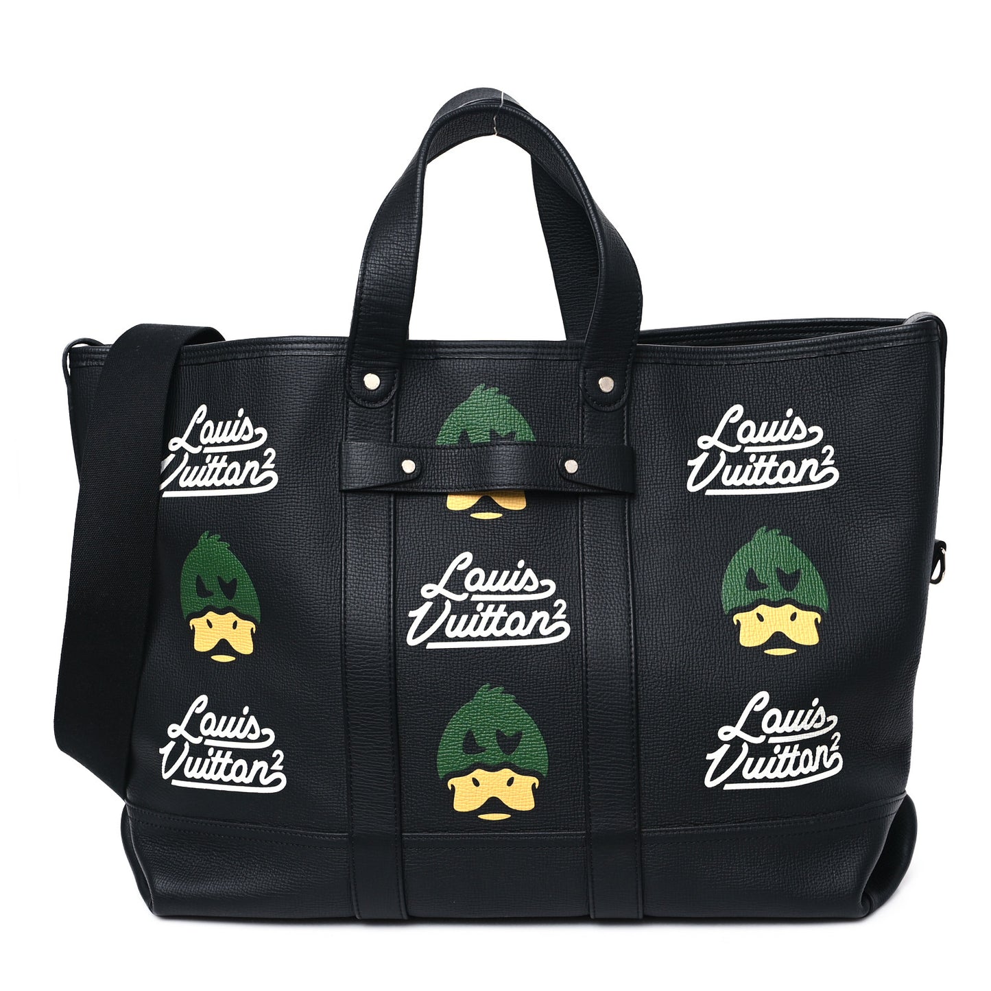 X NIGO Taurillon Duck Trolley Tote Black