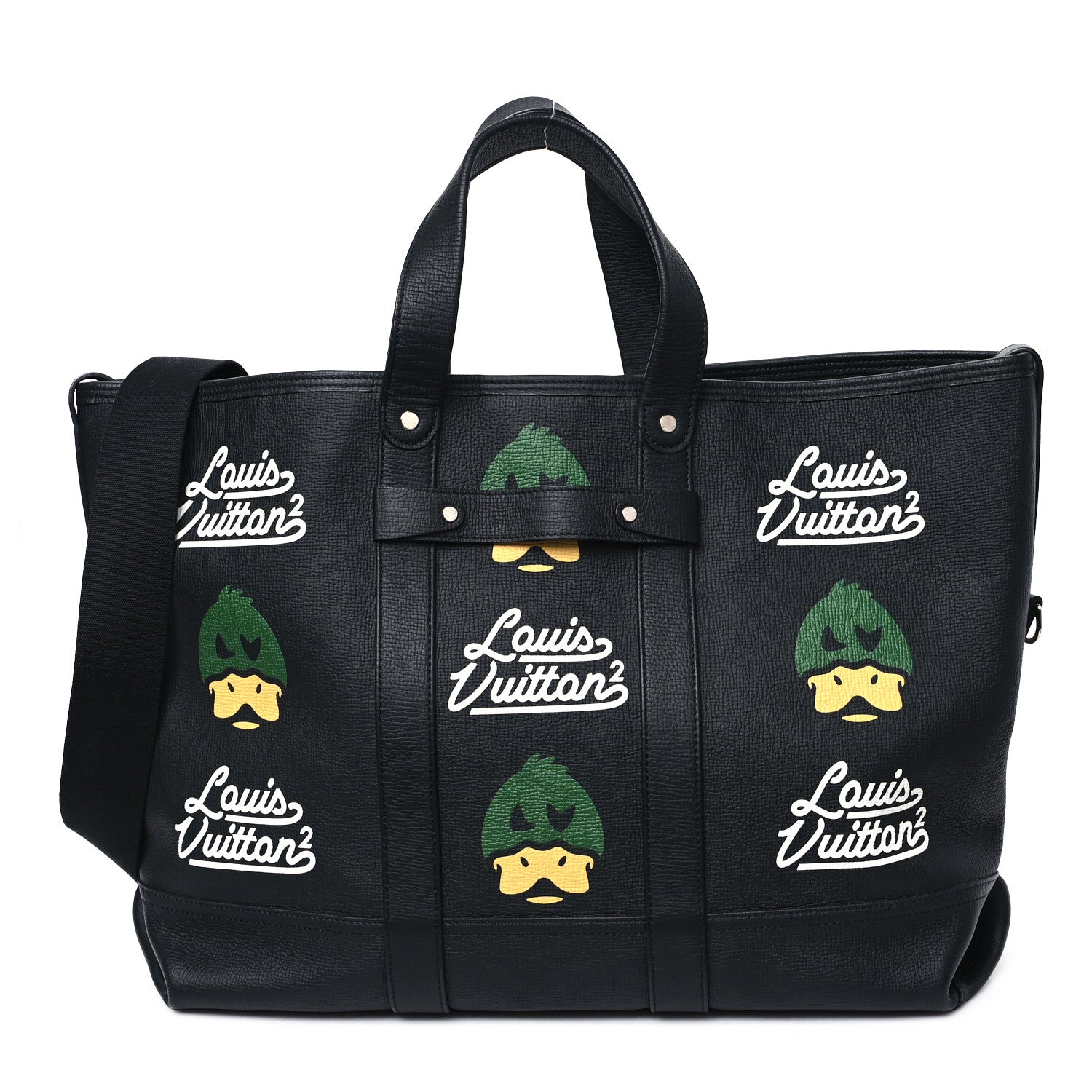 Louis Vuitton X NIGO Taurillon Duck Trolley Tote Black 1 of 10