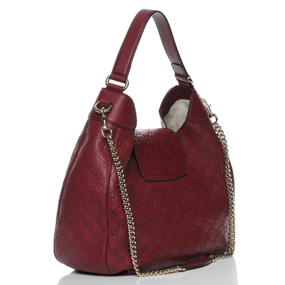 Gucci Soft Guccissima Medium Emily Hobo Classic Ruby 3 of 7