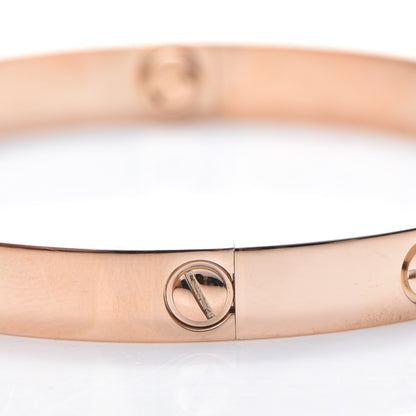 Cartier 18K Pink Gold LOVE Bracelet 18 7 of 8
