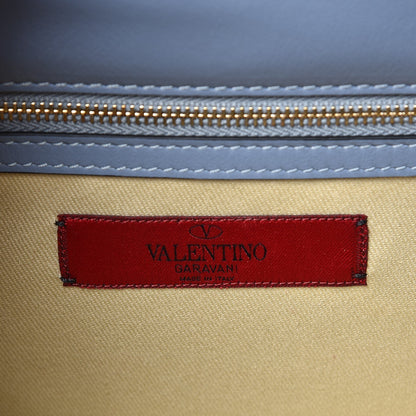 Valentino Garavani Vitello Medium Glam Lock Rockstud Flap London Stone 7 of 7