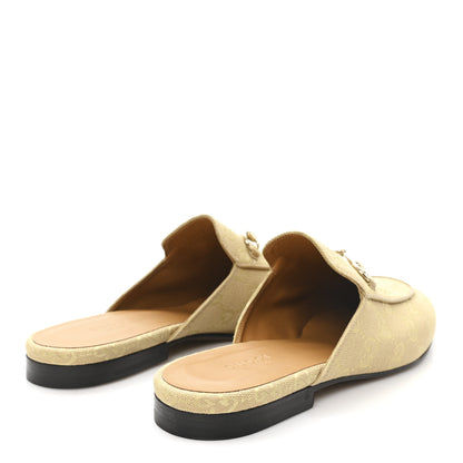 Gucci GG Monogram Canvas Womens Princetown Slippers 40.5 Egypt Salt 5 of 10