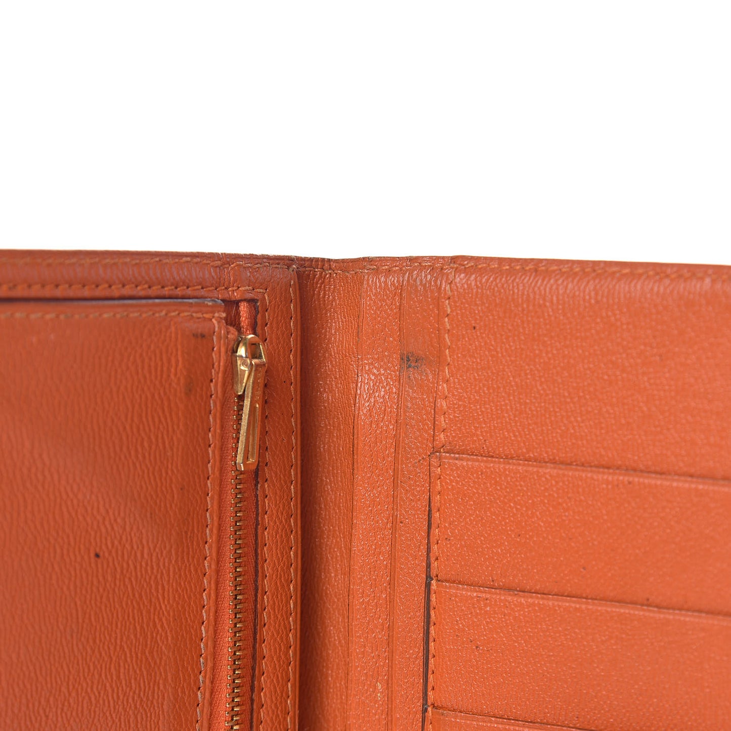 Shiny Niloticus Crocodile 18K Gold Diamond Bearn Wallet Orange