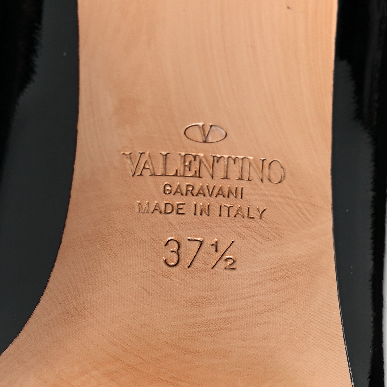 Valentino Garavani Patent VLogo Ankle Boots 37.5 Black 6 of 10