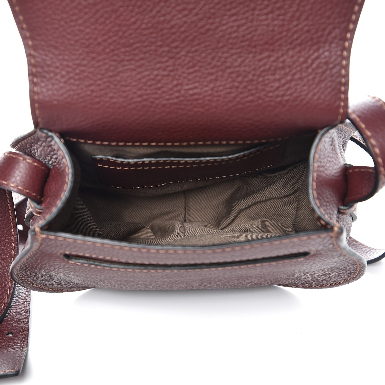 Chloe Calfskin Mini Marcie Round Crossbody Bag Dark Velvet 5 of 6