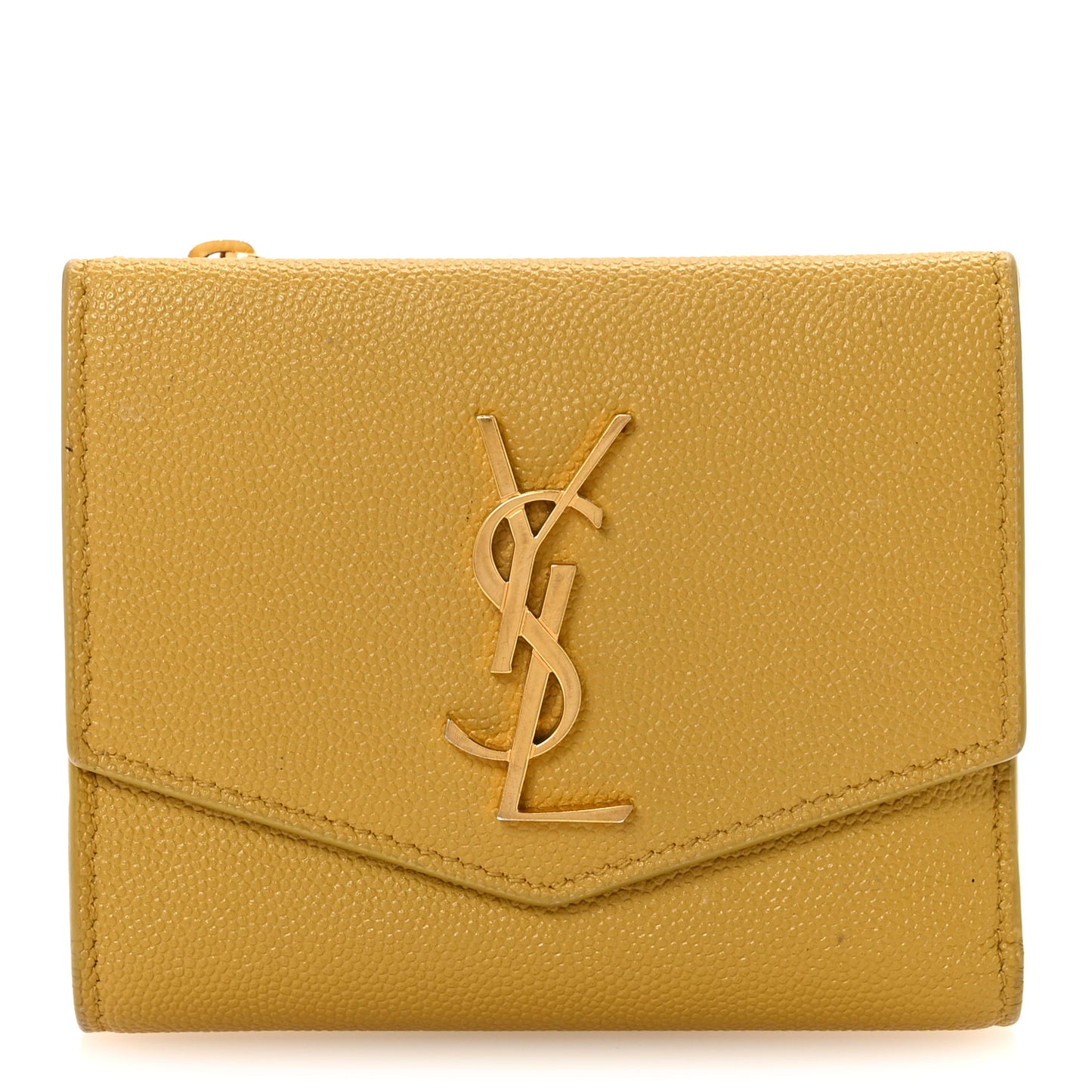 Grain De Poudre Monogram Uptown Compact Wallet Olive