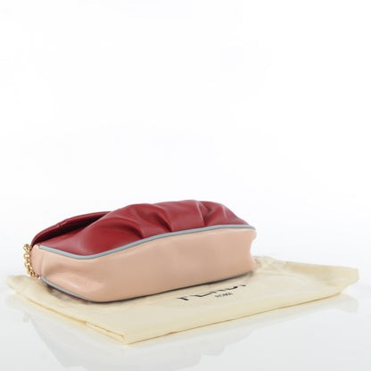 Fendi Vitello Dolce Fendista Pouchette Crossbody Mattone Plaster 4 of 8