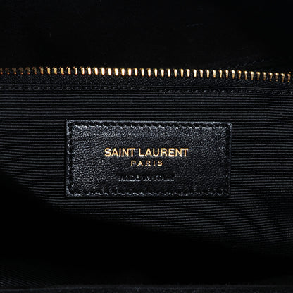 Saint Laurent Suede Cassandre Shopper Black 7 of 8