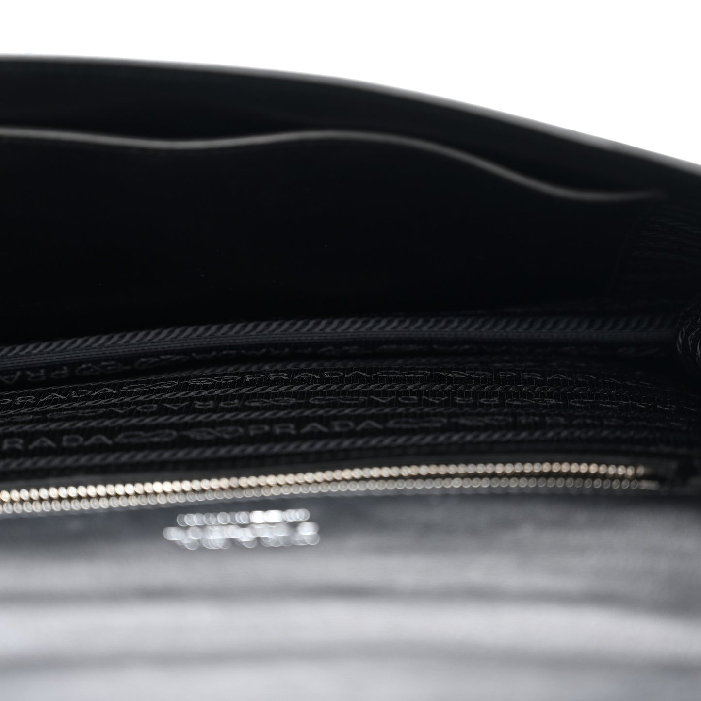 City Calfskin Ribbon Bag Black