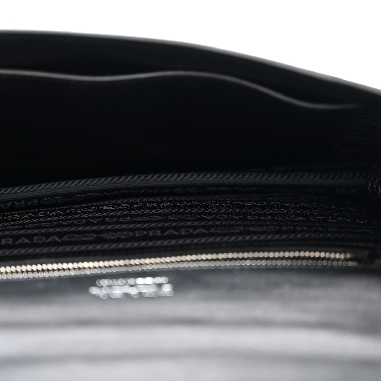Prada City Calfskin Ribbon Bag Black 5 of 11