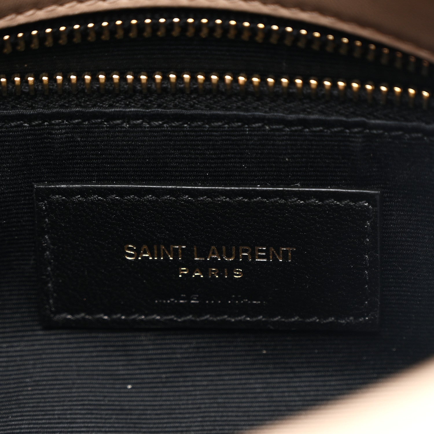 Saint Laurent Lambskin Quilted Toy Loulou Puffer Monogram Chain Satchel Dark Beige 6 of 11