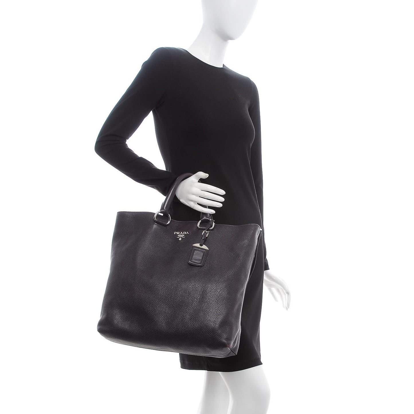 Vitello Daino Tote Purple