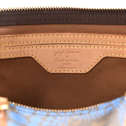 Louis Vuitton Monogram Kusama Town Speedy 30 Blue 6 of 11
