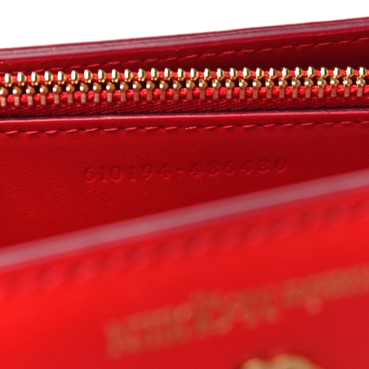 Alexander McQueen Calfskin Wallet on Chain Red 7 of 10