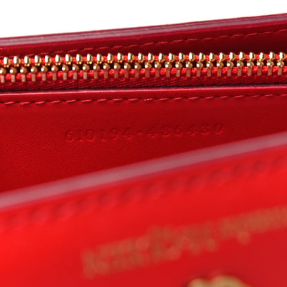 Alexander McQueen Calfskin Wallet on Chain Red 7 of 10