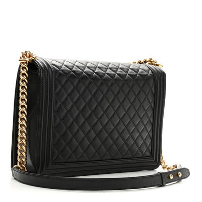 Chanel Calfskin Quilted Large Boy Flap Black 3 of 13