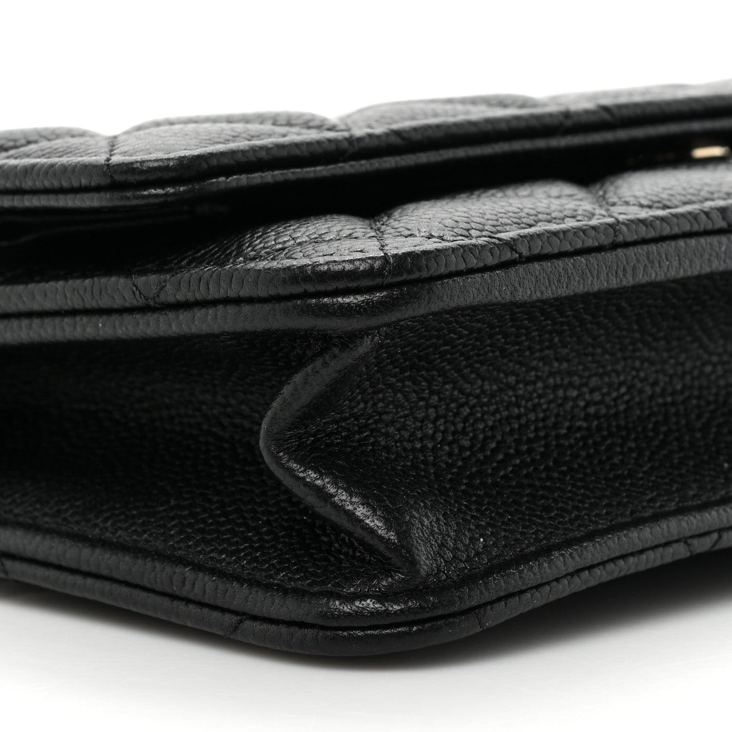 Chanel Caviar Quilted Tiny CC Wallet On Chain WOC Black 12 of 13