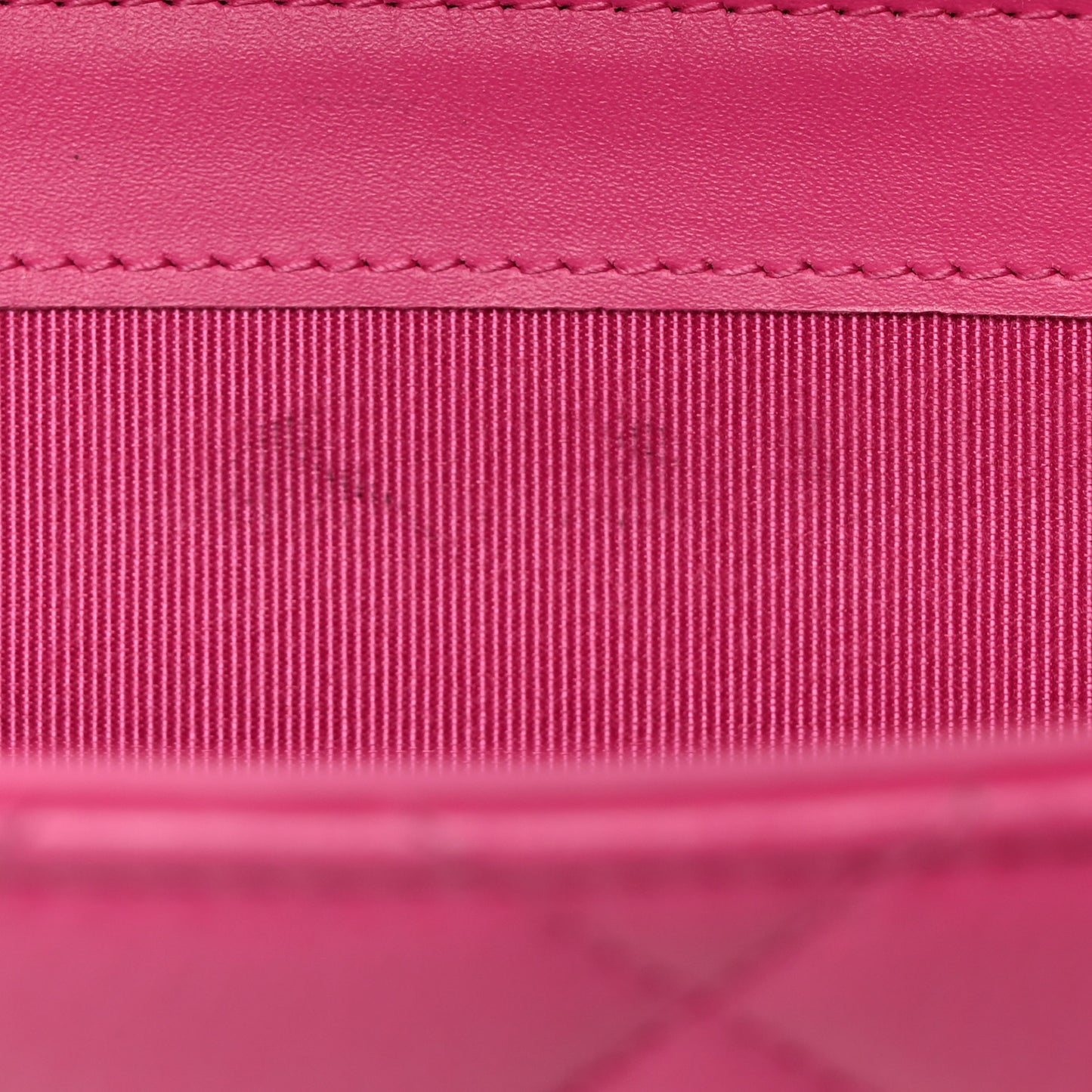 Caviar Quilted Large Gusset Flap Wallet Pink