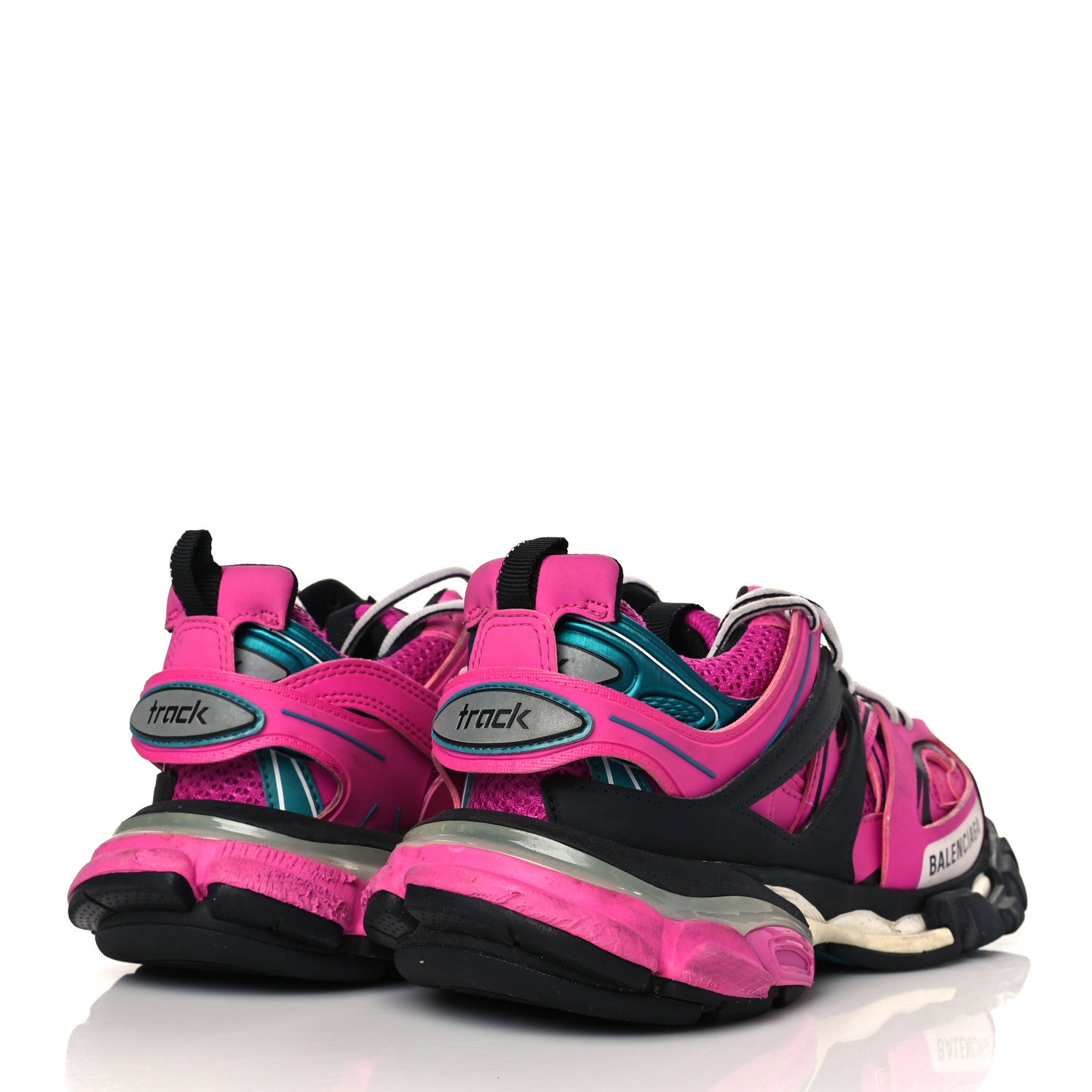 Balenciaga Mesh Fabric Womens Track Sneakers 37 Pink Black 4 of 13