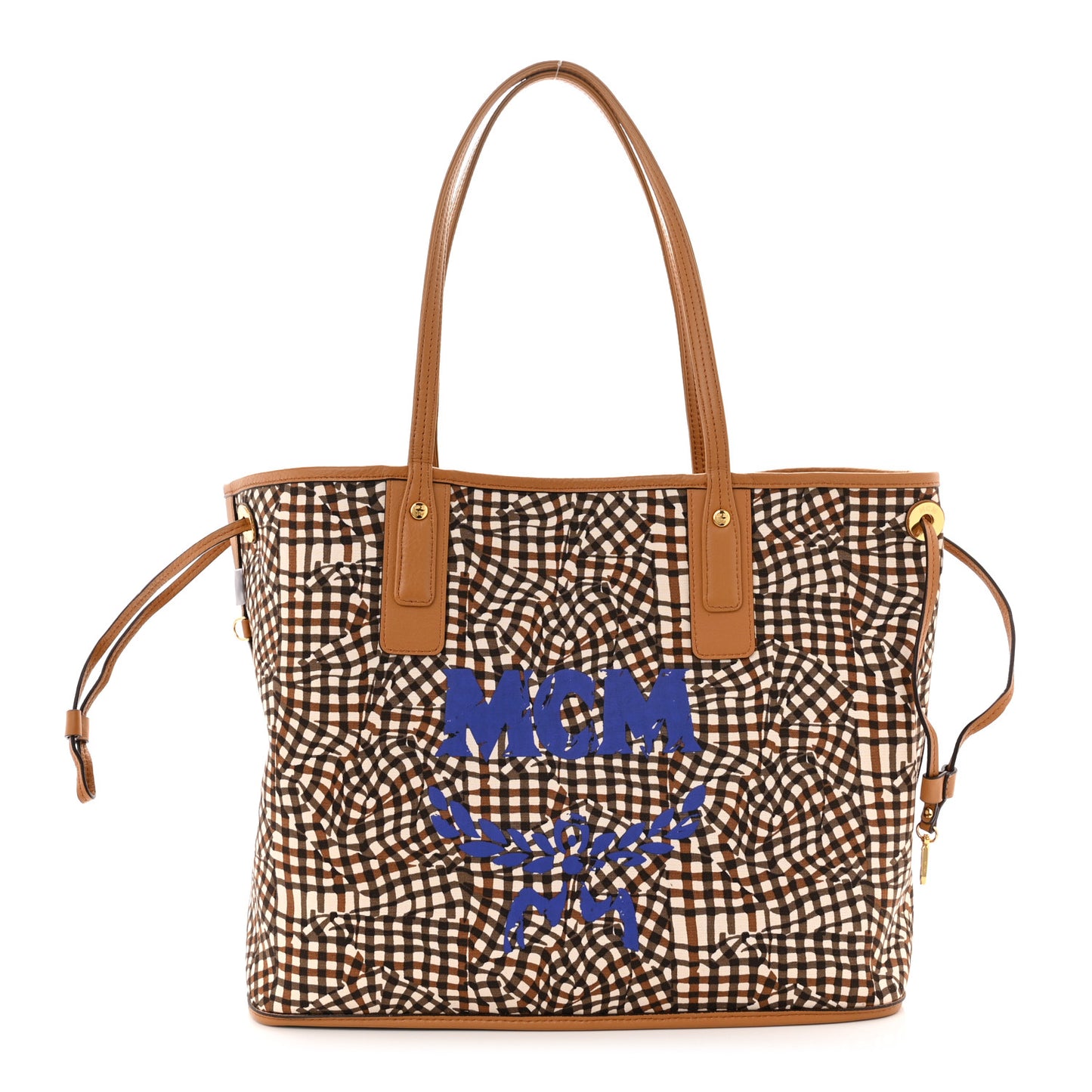 Visetos Medium Liz Reversible Shopper Tote Cognac