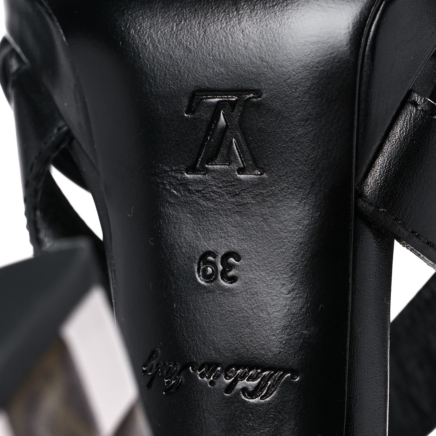 Louis Vuitton Calfskin Monogram Damier Tressage Matchmake Cross Sandals 39 7 of 11
