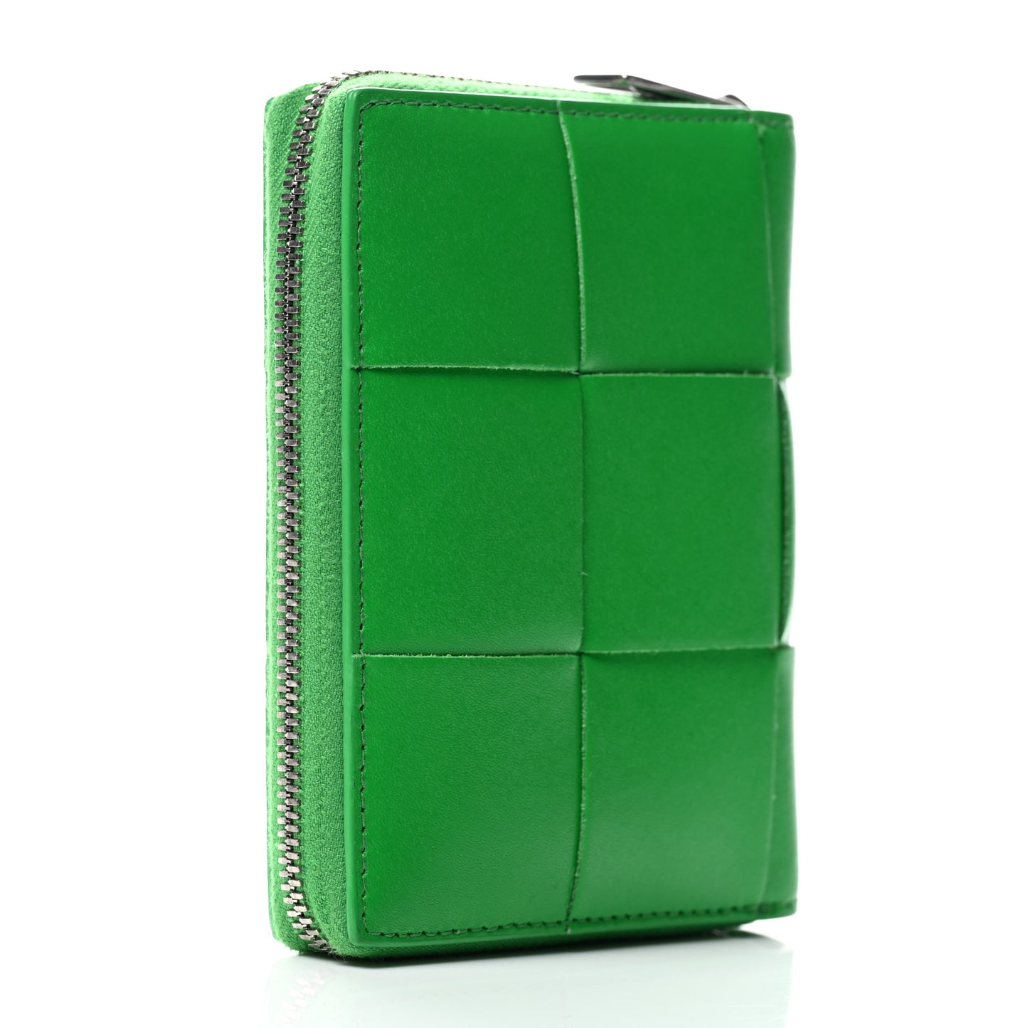 Nappa Maxi Intrecciato Zip Wallet Parakeet