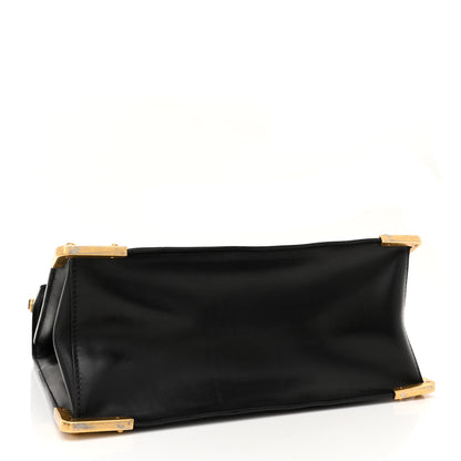 Prada Antic Soft Saffiano Lions Head Cahier Shoulder Bag Black 4 of 14