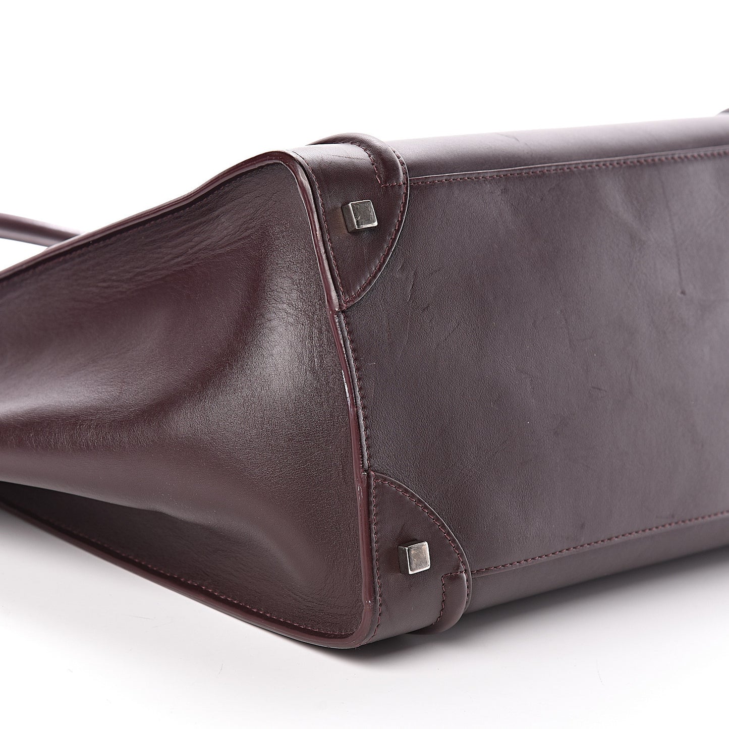 Smooth Calfskin Mini Luggage Burgundy