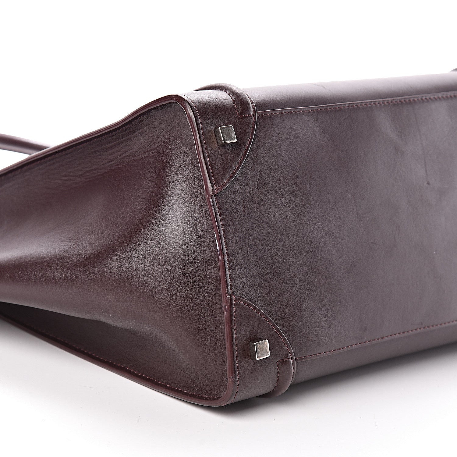 Celine Smooth Calfskin Mini Luggage Burgundy 7 of 9