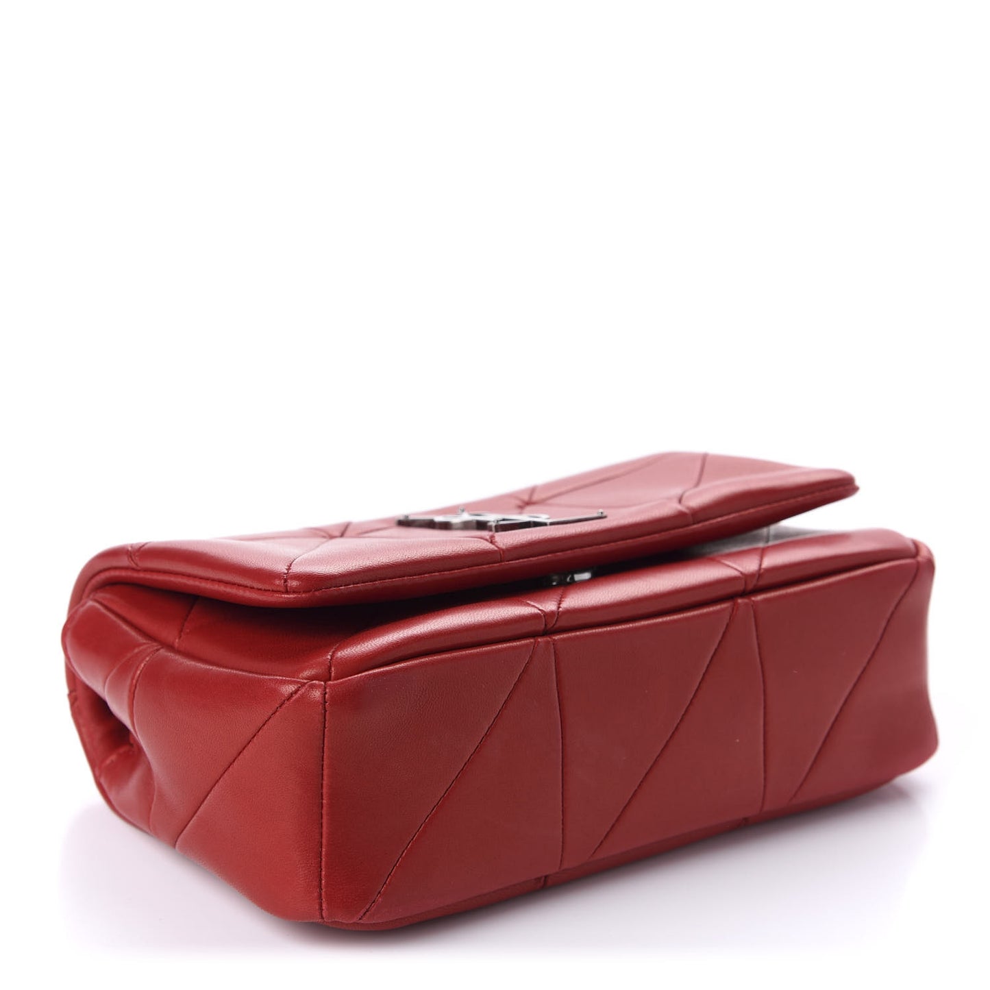 Lambskin Patchwork Monogram Small Jamie Red