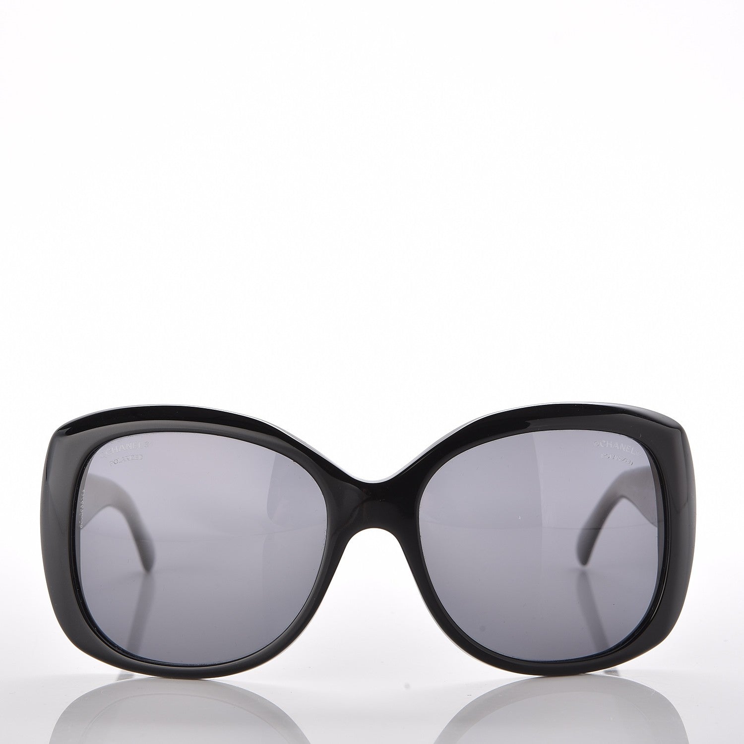 Chanel Polarized CC Sunglasses 5183 Black 2 of 8