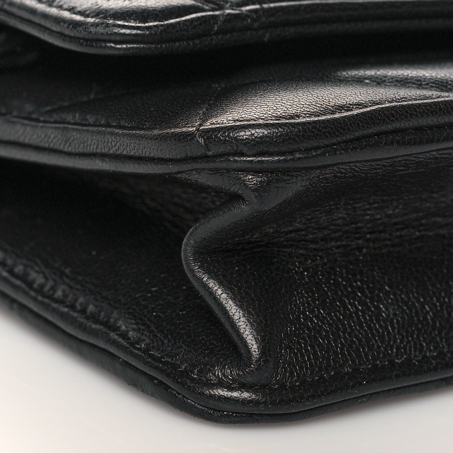 Chanel Lambskin Quilted Chanel 19 Wallet On Chain WOC Black 10 of 12