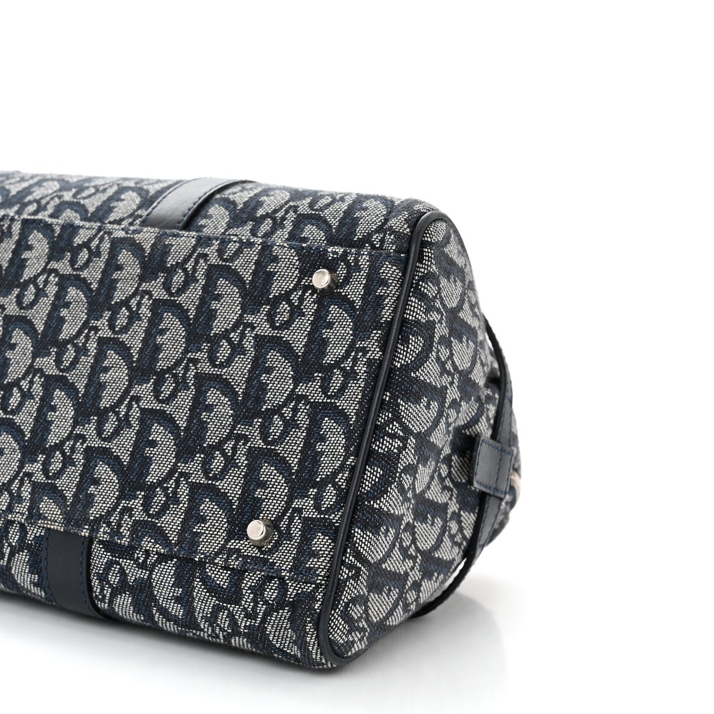 Denim Monogram Charms Shoulder Bag Blue